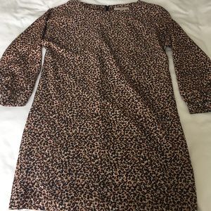 Loft Jaguar Print Flowy Dress